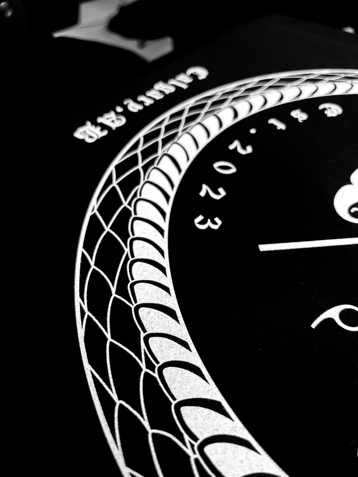 Custom apparel print detail