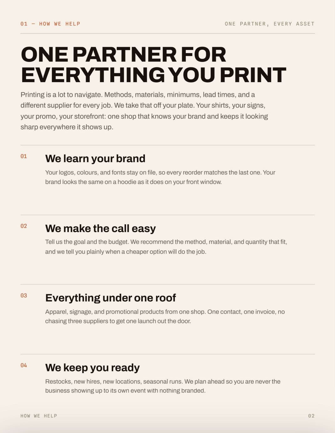New Client Welcome Book, page 2 of 16